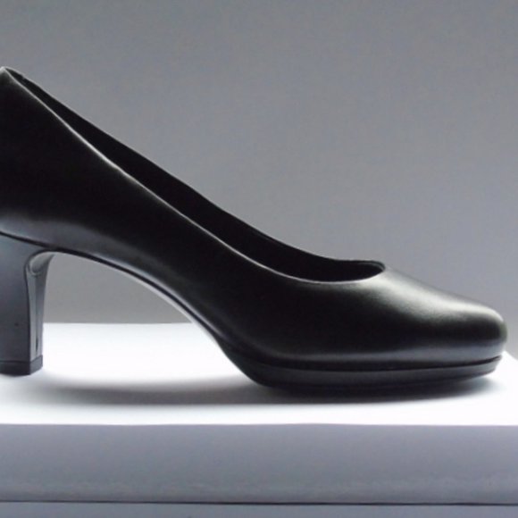 Rockport Black Leather Totalmotion, Trutech Heels Size 5.5 Unworn - Picture 6 of 14